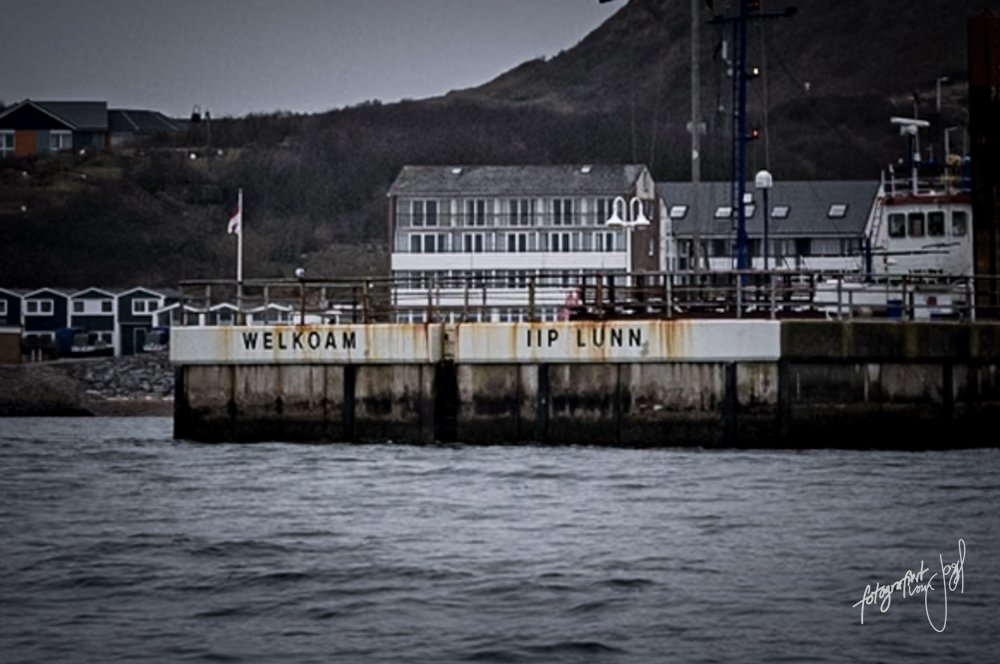 Anleger auf Helgoland