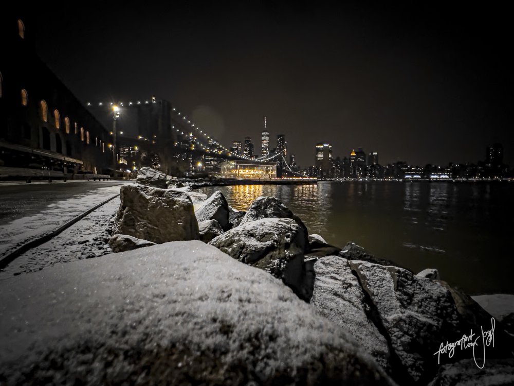 Winterabend am East River