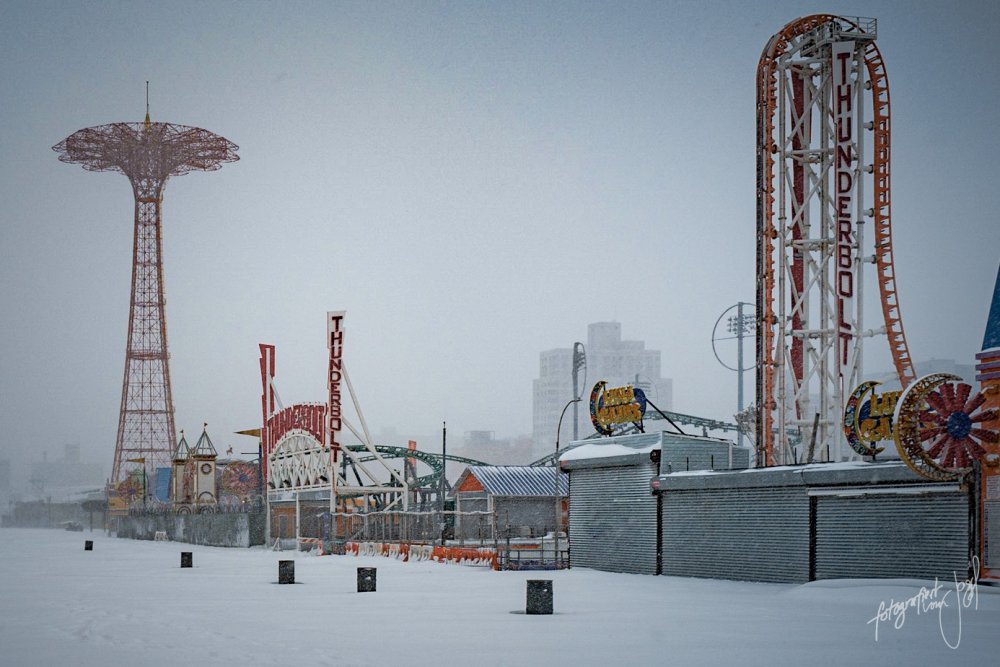 Coney Island im Schnee